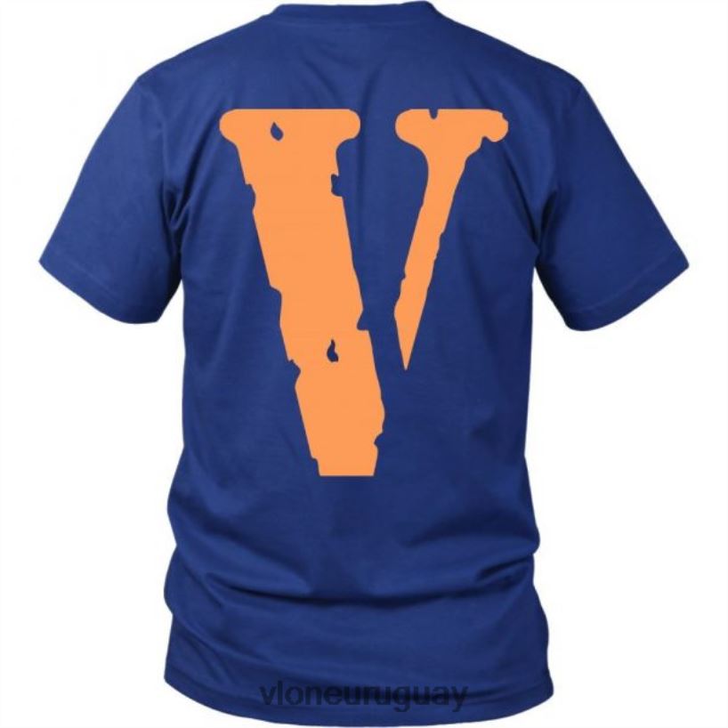 hombres Vlone camisa azul claro arriba 84H0B140