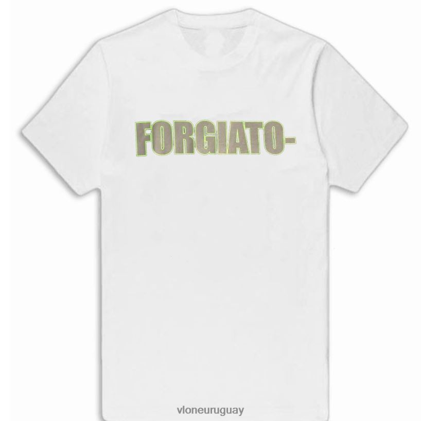 hombres Vlone camiseta blanca forgiato arriba 84H0B209