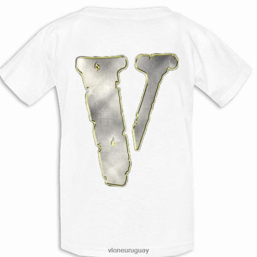 hombres Vlone camiseta blanca infanteria marino diamante arriba 84H0B196