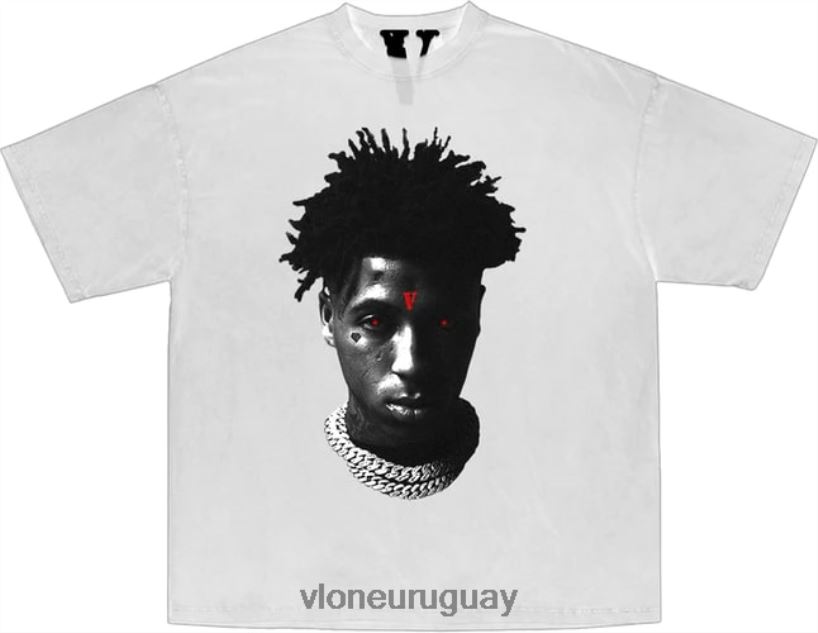 hombres Vlone camiseta blanca youngboy nba reaper's child arriba 84H0B237