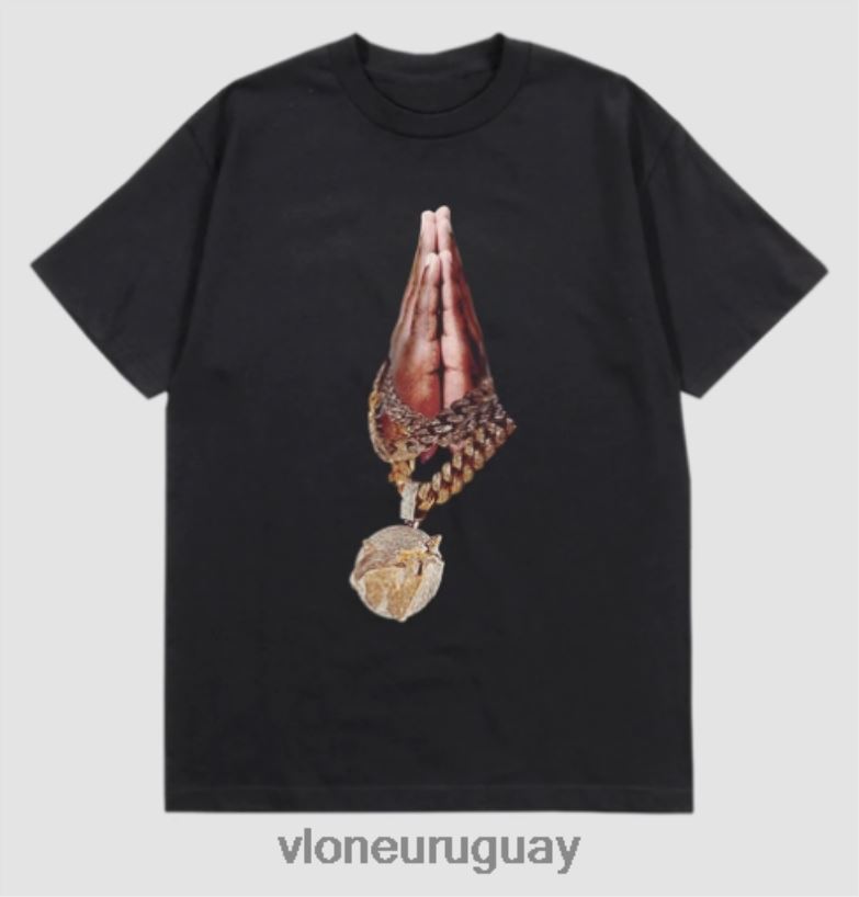 hombres Vlone camiseta con cadena de humo pop arriba 84H0B130