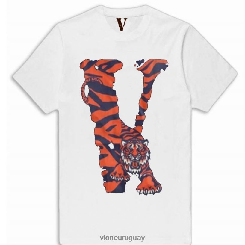 hombres Vlone camiseta con forma de tigre arriba 84H0B270