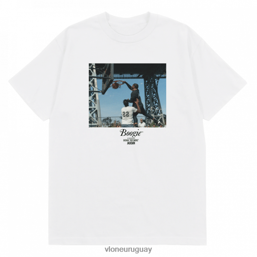 hombres Vlone camiseta con foto pop smoke dunk arriba 84H0B285