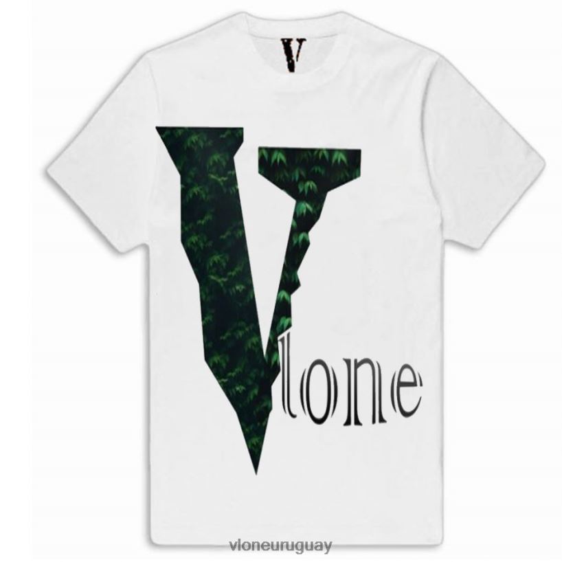 hombres Vlone camiseta con logo de árbol de plantas arriba 84H0B305