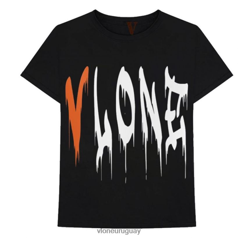 hombres Vlone camiseta de caída de sangre arriba 84H0B277