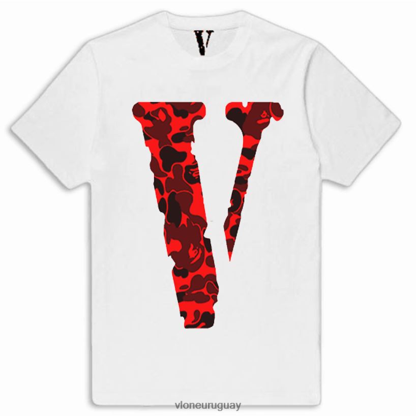 hombres Vlone camiseta de camuflaje arriba 84H0B126