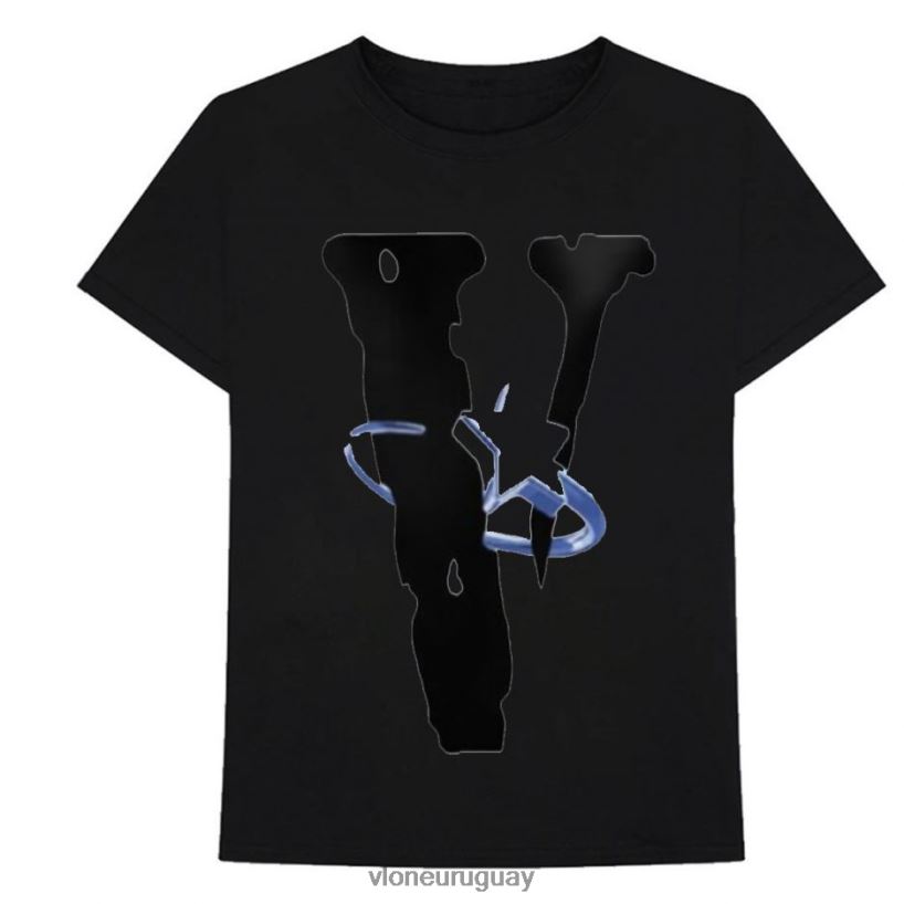 hombres Vlone camiseta de humo pop arriba 84H0B302