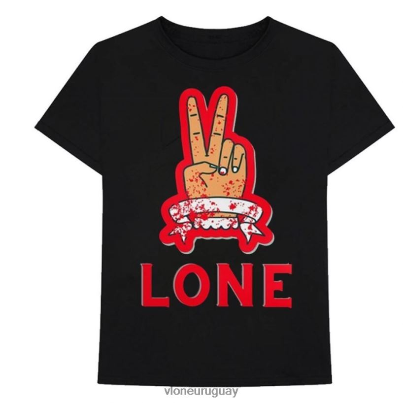 hombres Vlone camiseta de regalo divertida v solitaria arriba 84H0B297