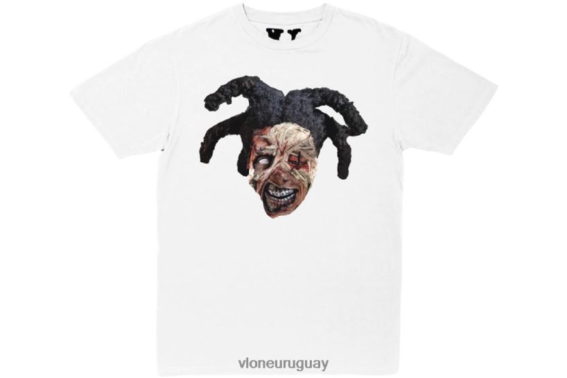 hombres Vlone camiseta kodak negra zombie blanca arriba 84H0B205