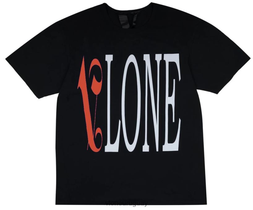 hombres Vlone camiseta palm angels rojo/negro arriba 84H0B186