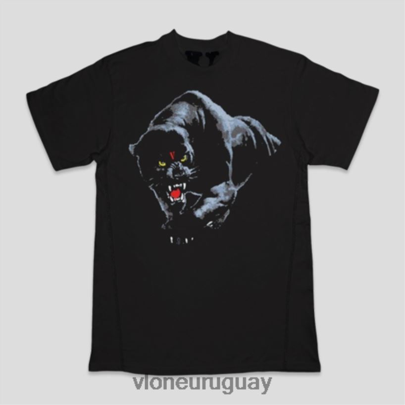 hombres Vlone camiseta pantera negra arriba 84H0B298