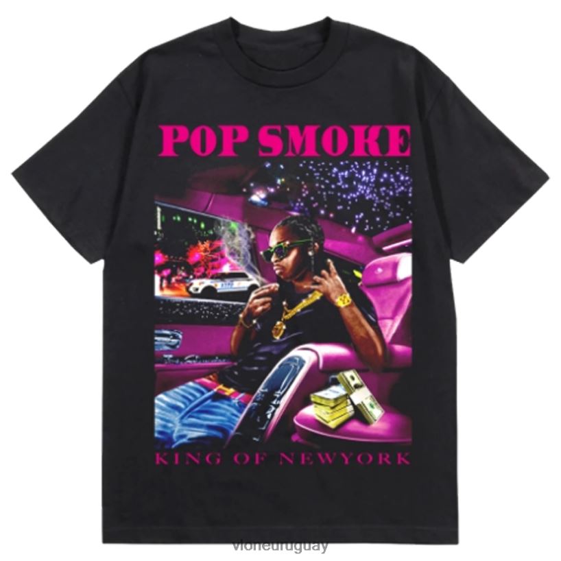 hombres Vlone camiseta pop smoke rey de ny arriba 84H0B129