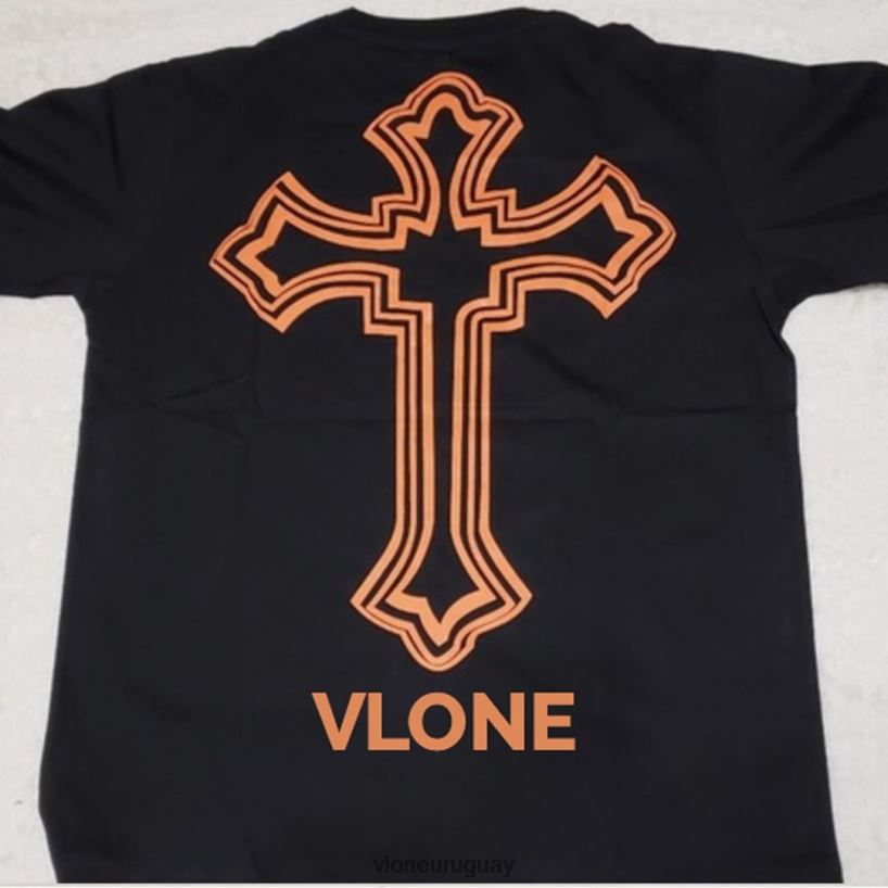 hombres Vlone camiseta tupac cruz negra arriba 84H0B190