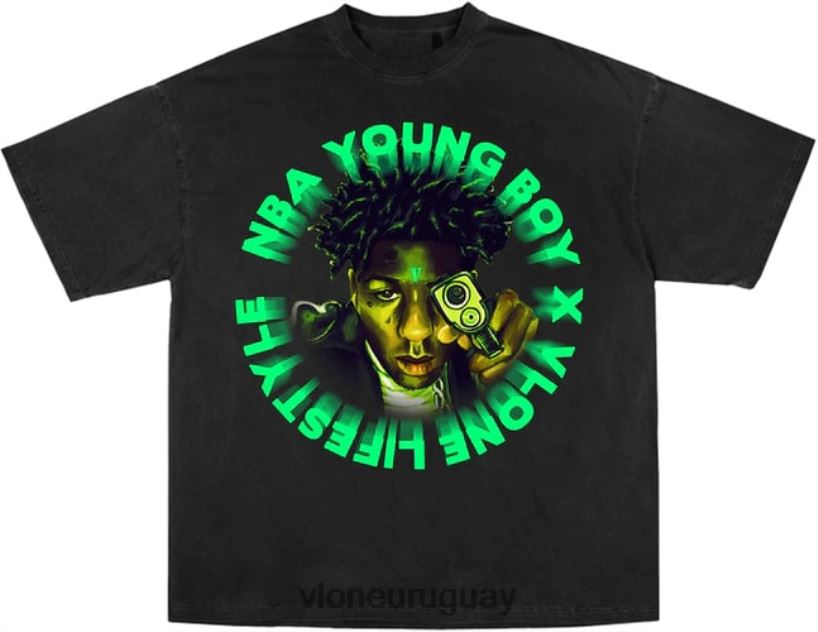 hombres Vlone camiseta youngboy nba crossroads arriba 84H0B245