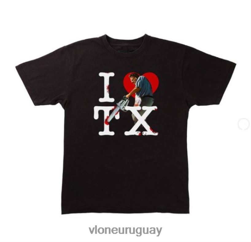 hombres Vlone me encanta la camiseta de texas arriba 84H0B262