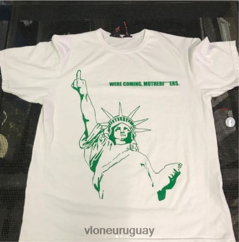 hombres Vlone venían camiseta de hijo de puta arriba 84H0B261