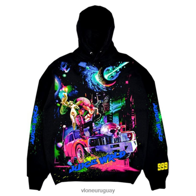 hombres Vlone sudadera con capucha cosmic de Juice Wrld arriba 84H0B19